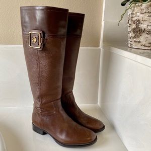 Tory Burch Brown Leather Boots